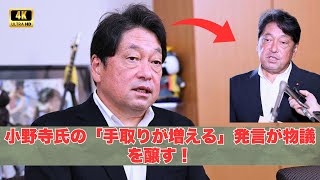 小野寺氏の「手取りが増える」発言が物議を醸す！