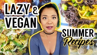 ULTRA LAZY VEGAN RECIPES #5 // Summer High Protein Vegan Recipes