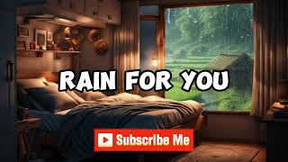Best Rain Sound for Sleep😴 | Rain on cozy bedroom in the forest🍂