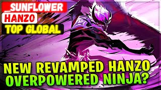 New Revamped Hanzo, Overpowered Ninja [ Top Global Hanzo ] _Sunflower - Mobile Legends Emblem Build