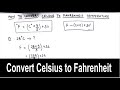 How to convert Celsius to Fahrenheit / Centigrade to Fahrenheit / Convert from Celsius to Fahrenheit