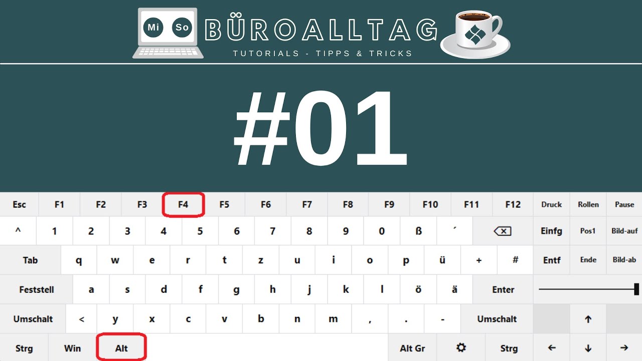 Windows 11 Tastenkombinationen #01 | Fenster Schließen - YouTube