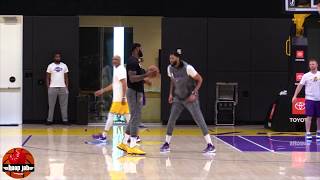 LeBron James vs Anthony Davis 1 on 1 Single Play After Lakers Practice. HoopJab NBA