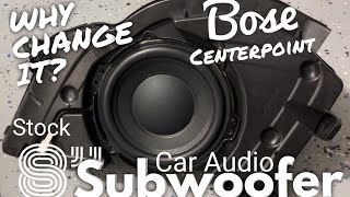 Review/Disassemble-BOSE CenterPoint Subwoofer \u0026 enclosure: stock Mazda/Honda/Nissan Premium Sound