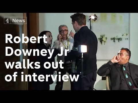 Full interview with Robert Downey Jr: the star walks away when asked about his past