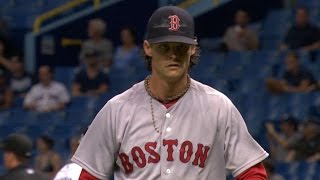 BOS@TB: Buchholz strikes out 10 Rays in six frames