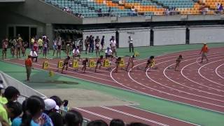 2017静岡中学選抜 女子100ｍ予選3組