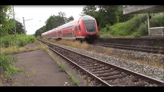 Neckartailfingen [stillgelegter Bahnhof] mit BR 612 - RegioShuttle -  BR 111 + 143 (DoSto + n-Wagen)