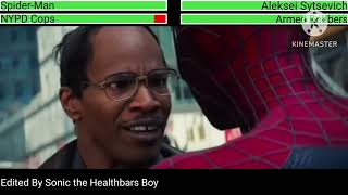 The Amazing Spider-Man 2 (2014) Opening Scene with healthbars