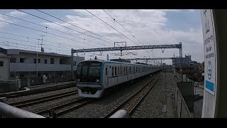 原木中山駅快速通過 東京メトロ東西線