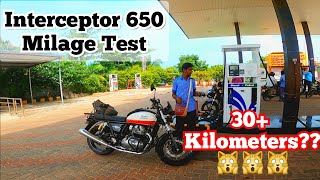 Interceptor 650 Milage Test | shocking result | Milage Test | Royal Enfield | gokulg