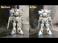 【ガンプラ全塗装】hg ガンダムバエルをギラギラ光沢塗装してみた！