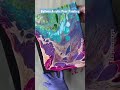 Balloon acrylic pour painting timelaps #fluidart #acrylicpouring #painting