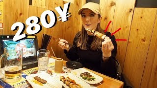 ¥280 YAKITORI at TORIKIZOKU in Tokyo \u0026 HOW to EAT !!