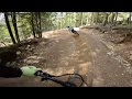 mountain bike trail pov 72 a line whistler. 4k