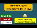 How to Create Temporary Files in Java? | Java File | Java IO | Java Tutorial