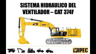 Excavadora CAT - 374F. Sistema hidráulico del ventilador.