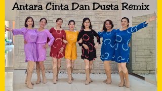 Antara Cinta Dan Dusta Remix Line Dance (demo \u0026 count)