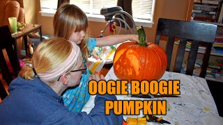 PUMPKIN CARVING OOGIE BOOGIE FROM THE NIGHTMARE BEFORE CHRISTMAS....
