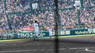 興南　島袋投手　奪三振シーン（日大三高戦・８２回選抜）