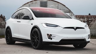 NEW TESLA MODEL X P100D WRAPPED IN MATTE WHITE | GP CUSTOMS