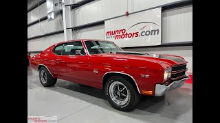 1970 Chevrolet SOLDSOLDSOLDChevelle SS RestoMod LS3 3:73 427 stroker Cranberry Red Auto with 6k kms!