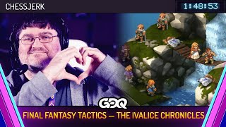Final Fantasy Tactics — The Ivalice Chronicles by chessjerk in 1:48:53-Awesome Games Done Quick 2026