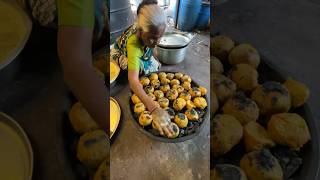 Dal Bafla Most Unique Street Food Making in Madhya Pradesh #shorts #streetfood #youtubeshorts