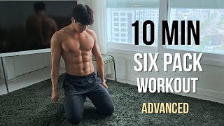 10 MIN SIX PACK ABS WORKOUT AT HOME (Advanced & 6 Pack) 10분 ABS 식스팩 복근 운동 (상급자 루틴)