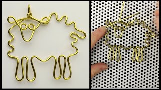 DIY Sheep Ornament Artistic Wire Really Big Jig Tutorial