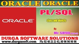 Oracle || class and objects in Pl/SQL by Siva