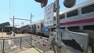 (4K 2160p60) NJT NJCL Train 3236 leaving Aberdeen-Matawan, NJ w/ALP-46 #4662 leading - A317P.