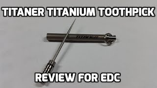 Titaner Titanium Toothpick Keychain Fob for EDC (and \