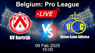 🔴 LIVE: KV Kortrijk vs Union Saint-Gilloise - Football Live Score - Belgian Pro League