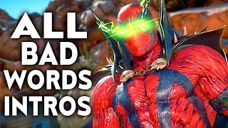Mortal Kombat 11 Spawn All Curse Words/Bad Words Intros Dialogue MK11
