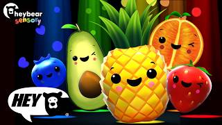 Hey Bear Sensory - Dance, Colors and Counting! - Dancing Fruit and Funky Veggies!