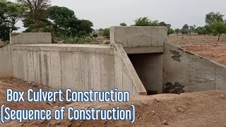 Box Culvert Construction | Construction Sequence