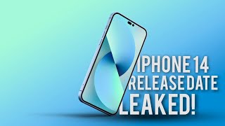 Apple IPHONE 14 New Leaks! - Release Date Of IPhone 14 Has Been Leaked!