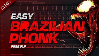 How To Make Easy Brazilian Phonk - FL Studio Tutorial(+FREE FLP)