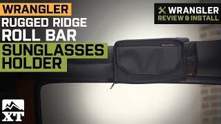 Jeep Wrangler Rugged Ridge Roll Bar Sunglass Holder (1987-2018 YJ, TJ, JK \u0026 JL) Review \u0026 Install