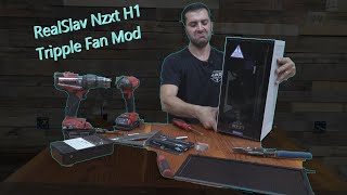 Cooling The Aircooled Nzxt H1 with RealSlav Lower Tripple Fan Mod Ryzen 9 3900x