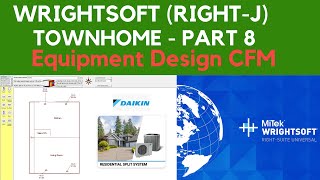 Wrightsoft (Part 8): Manual J Heat Load Calculation-Townhomes-Equipment Design CFM