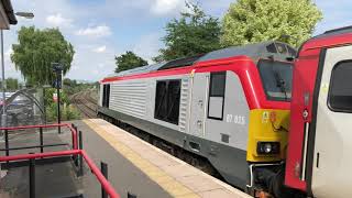 TFW Class 67 hauled Premier Train departing Ludlow