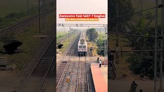 Awesome Fastet WAP-7 Engine Top View Shaktipunj Express 😱😍 #shortvideo #shorts