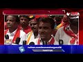 all party leaders protest at kambalapally nh 365 over podu lands mana telangana tv