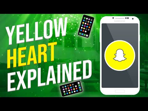 What does yellow heart mean on Snapchat