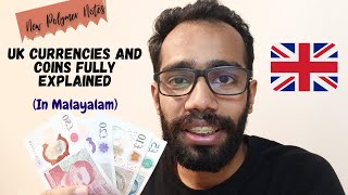 UK Currencies and Coins Fully Explained | New Polymer Notes | United Kingdom | Malayalam