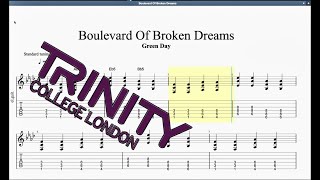 Boulevard Of Broken Dreams (2012 Syllabus) Trinity Grade 5 Guitar