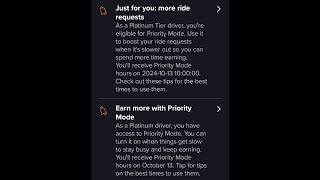 As a Platinum Tier Uber driver you are eligible for PRIORITY MODE. How is that working for drivers?