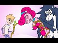 LEO wants to save MOMMY LONG LEGS from the MISS CIRCLE !!! (cartoon animation)